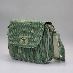 Hemp and Cotton Mixed Wired Flop Mini Side Bags